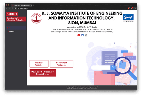 KJSIEIT IT Department - Resources’ Distribution Site