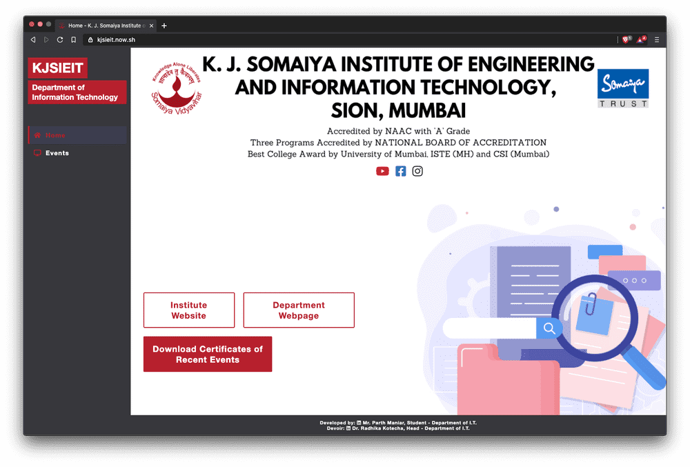 KJSIEIT IT Department - Resources’ Distribution Site